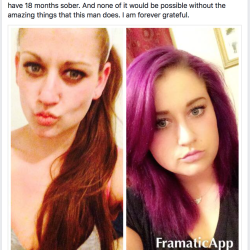 A young woman who fought back from addiction